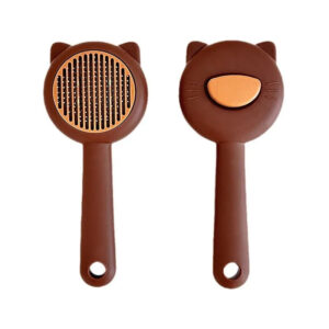 Self-Cleaning Pet Hair Removal Comb for Cats & Dogs