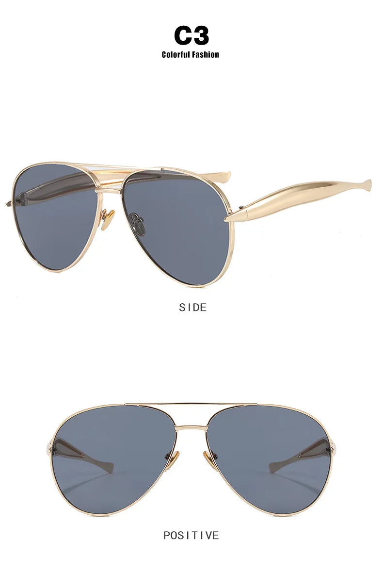 2026 Vintage Luxury Metal Sunglasses for Men And Women 4