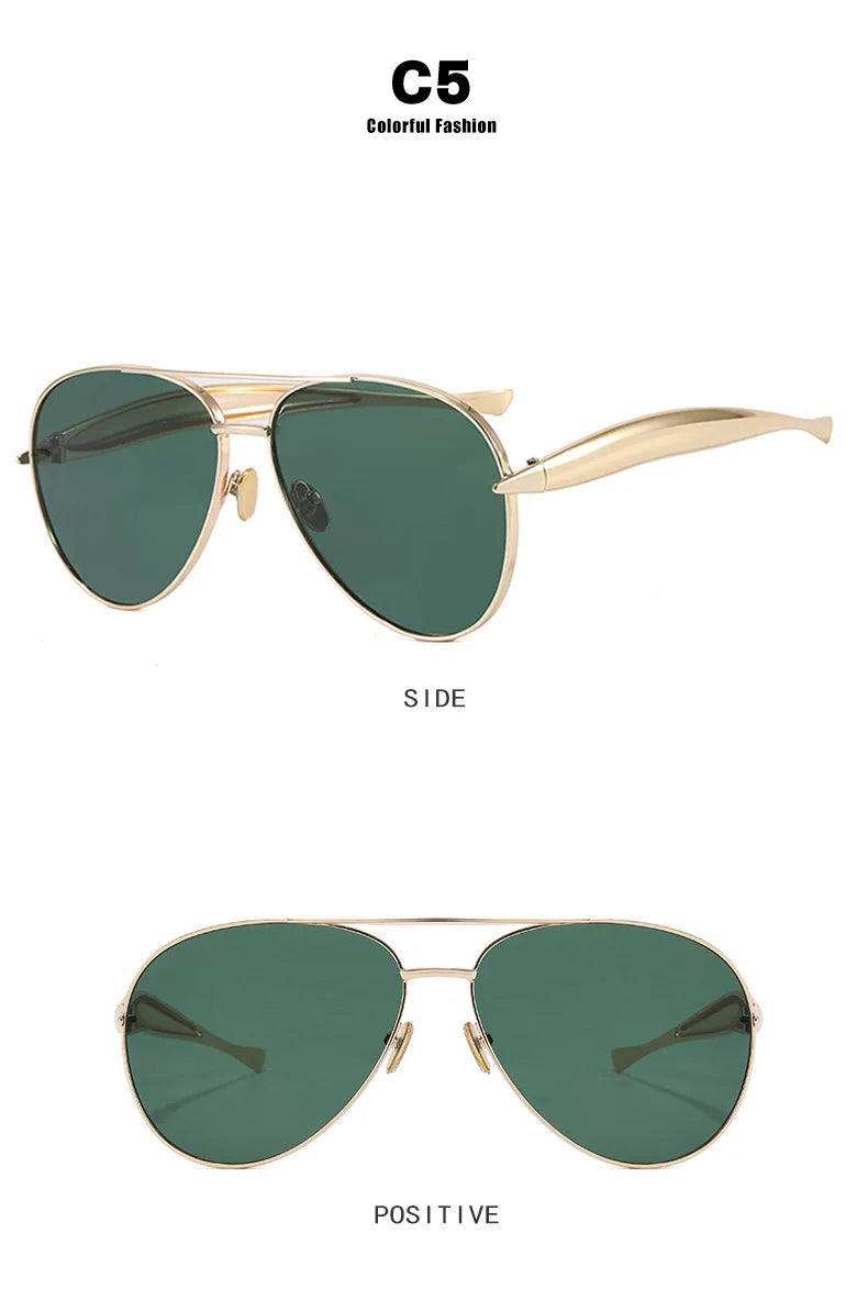 2026 Vintage Luxury Metal Sunglasses for Men And Women 6