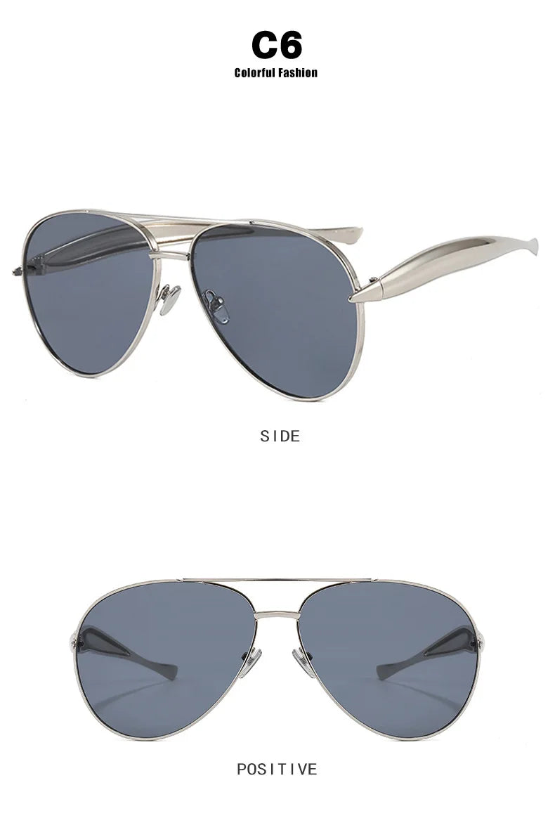 2026 Vintage Luxury Metal Sunglasses for Men And Women 7