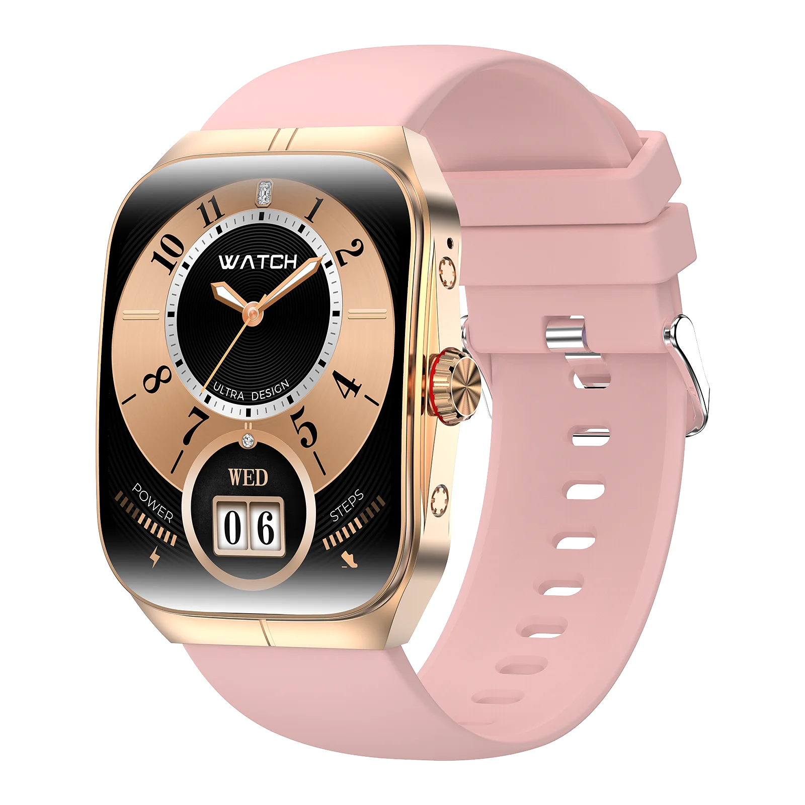 AMOLED Curved Screen Smartwatch with Health Monitor & BT Call