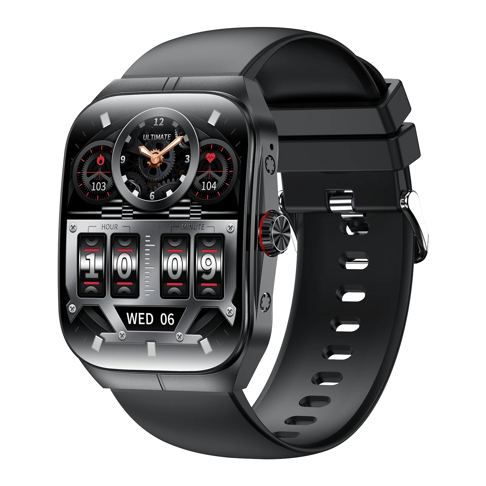 AMOLED Curved Screen Smartwatch with Health Monitor & BT Call 2