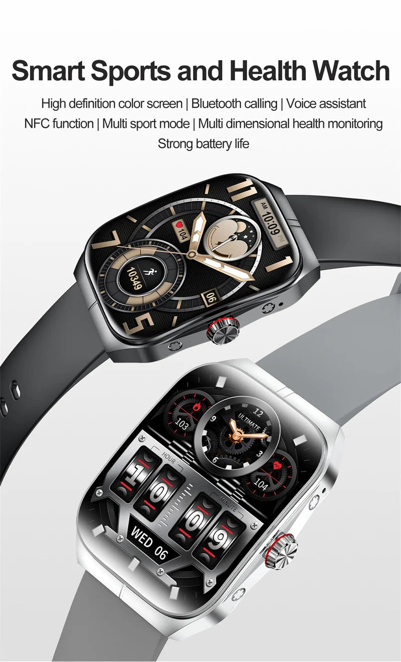 AMOLED Curved Screen Smartwatch with Health Monitor & BT Call 4