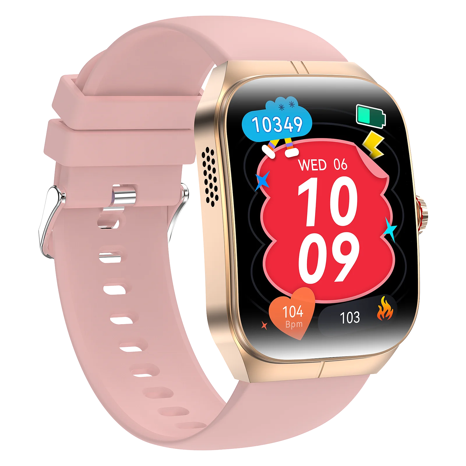 AMOLED Curved Screen Smartwatch with Health Monitor & BT Call 7