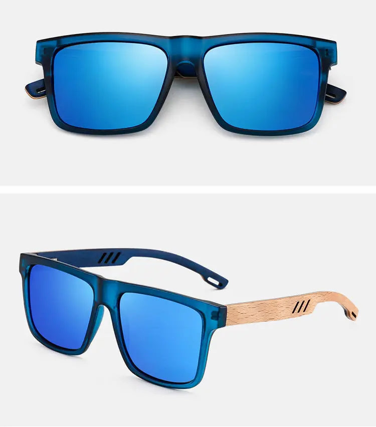 Bamboo Polarized Sunglasses with Custom Logo for Men & Women 5