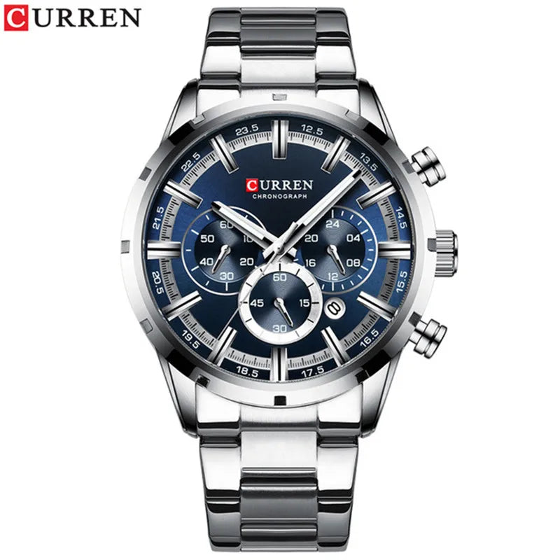 CURREN 8355 Men's Luxury Sports Chronograph Watch 10