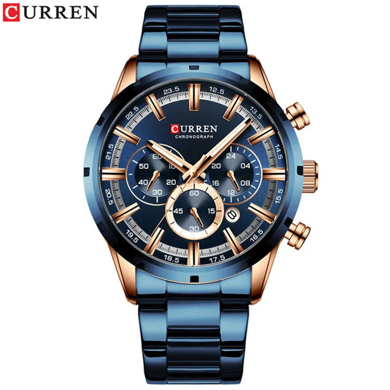 CURREN 8355 Men's Luxury Sports Chronograph Watch 7