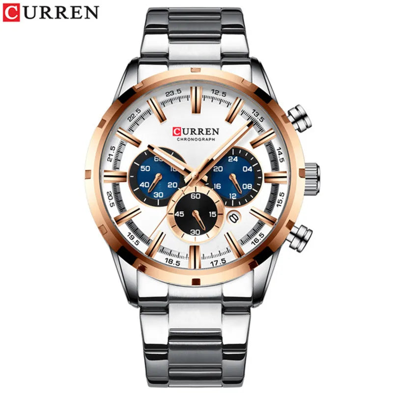 CURREN 8355 Men's Luxury Sports Chronograph Watch 9