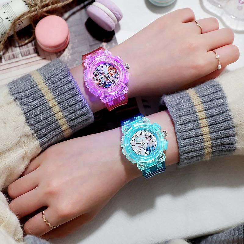 Cute Cartoon Kids Watch with Sparkling Glitter – Ice Princess Quartz for Girls 4