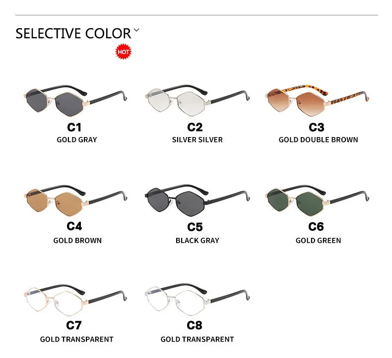 Diamond Irregular Frame UV Protection Sunglasses 2026 3