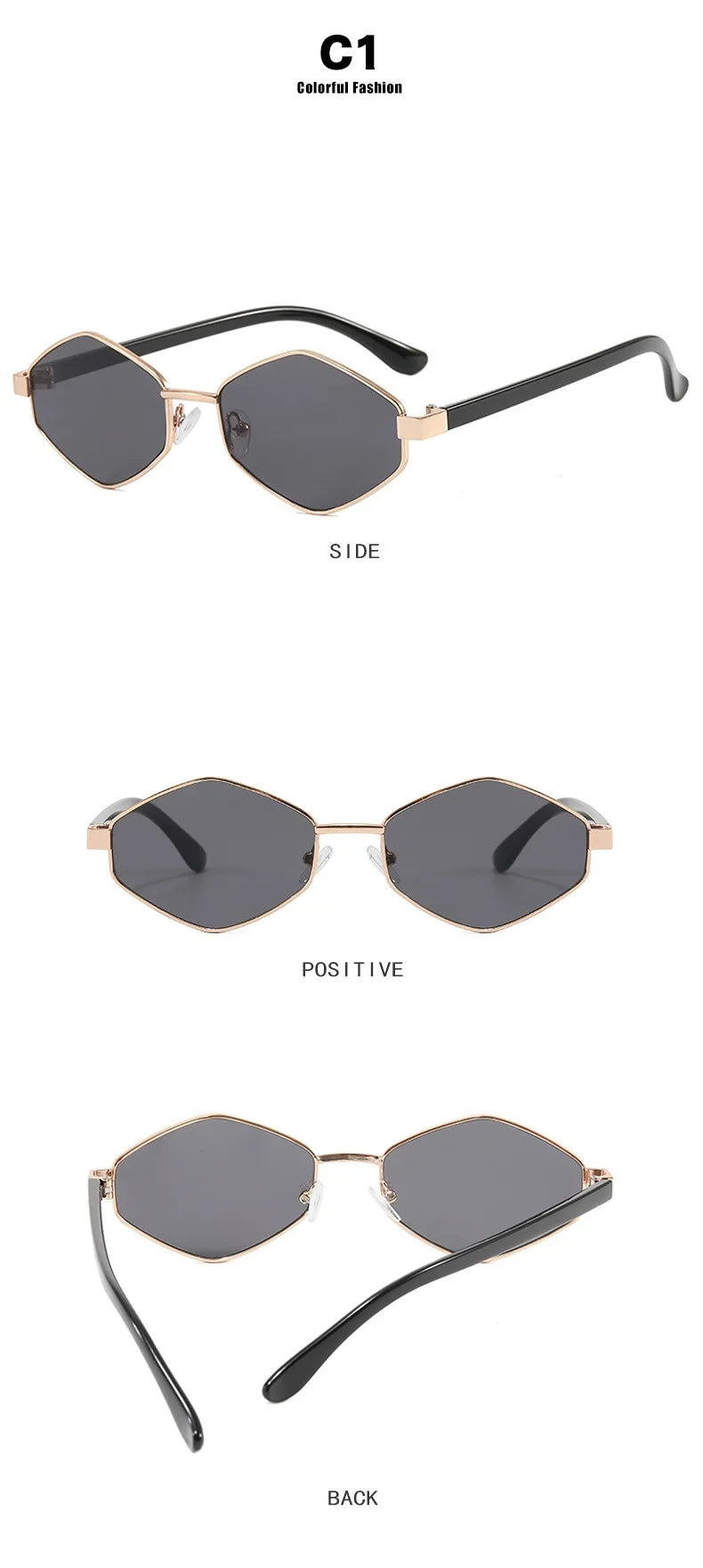 Diamond Irregular Frame UV Protection Sunglasses 2026 4