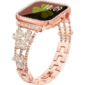 Diamond Strap Watch Case & Band for Apple Watch 41mm/45mm Series 8/7/6