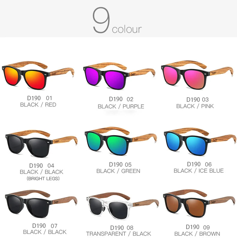 DUBERY 2025 Polarized Wooden Sunglasses UV400 for Men & Women 1