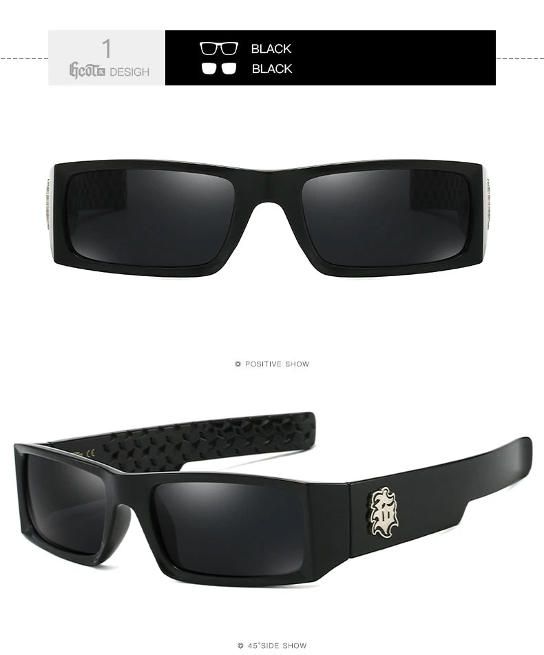 DUBERY Men's Blue Polarized UV400 Sunglasses for Motorcycle Riding 2