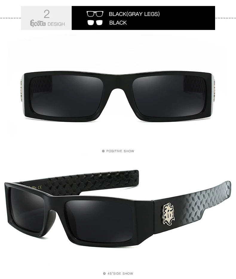 DUBERY Men's Blue Polarized UV400 Sunglasses for Motorcycle Riding 3