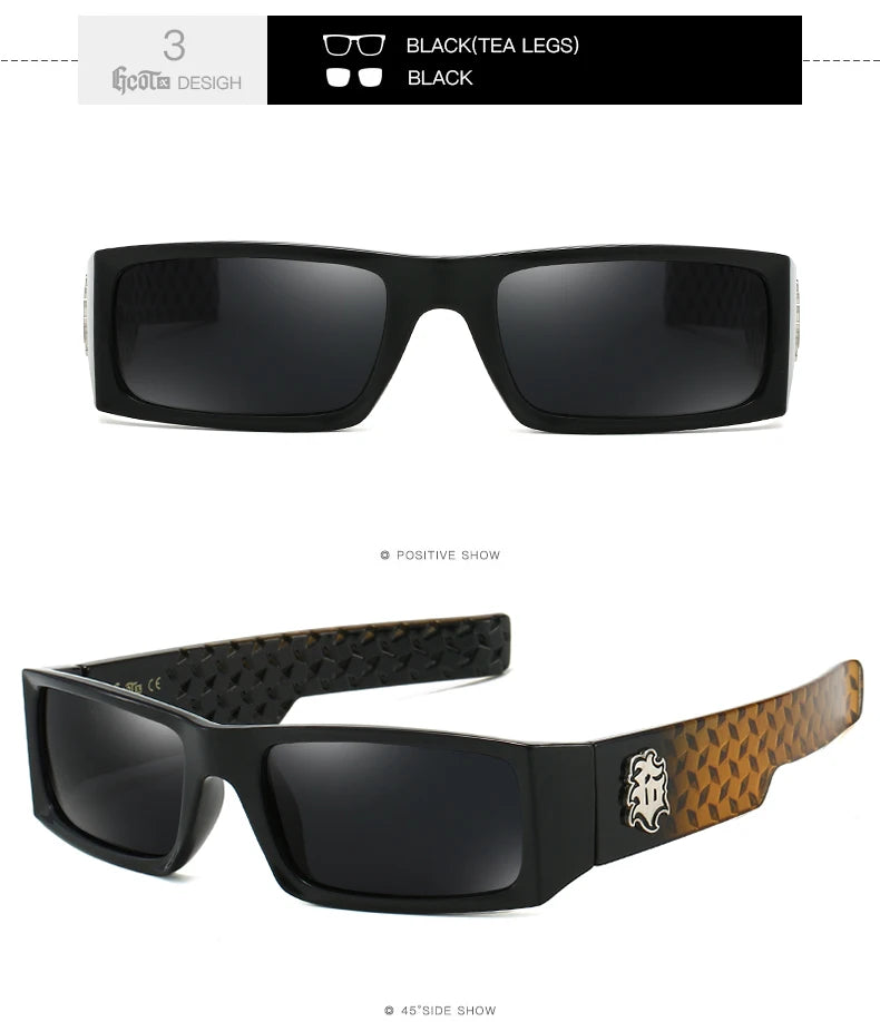 DUBERY Men's Blue Polarized UV400 Sunglasses for Motorcycle Riding 4