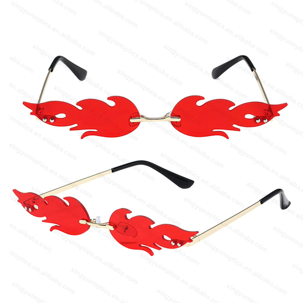 Fire Sunglasses Funny Party Glasses 1