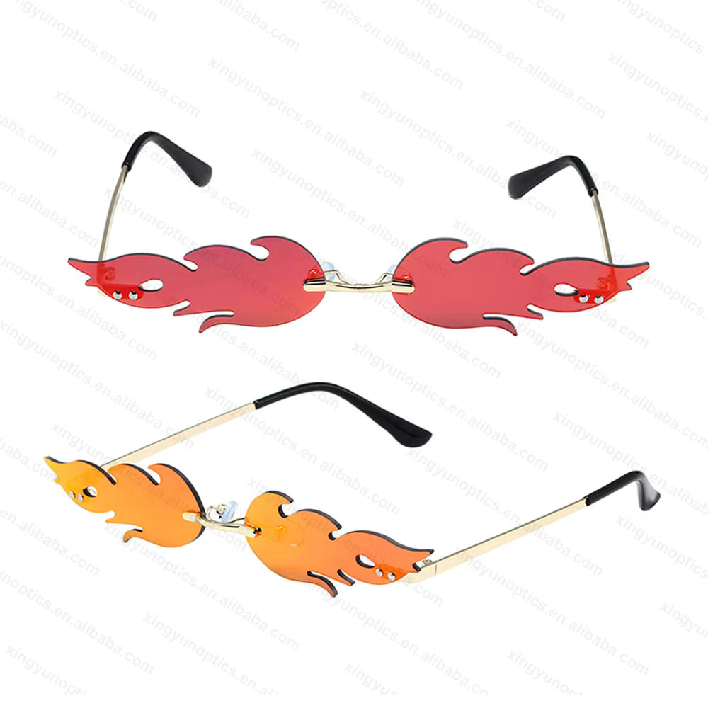 Fire Sunglasses Funny Party Glasses 3