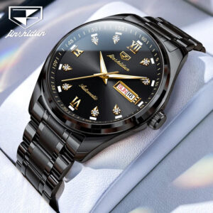 JSDUN Men's 39mm Stainless Steel Waterproof Mechanical Watch