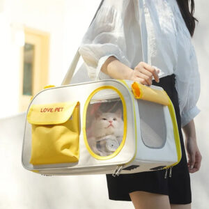 Large Oxford Pet Backpack with Space Capsule Design
