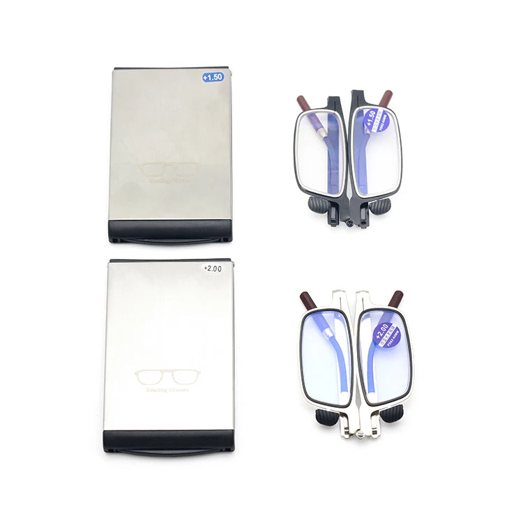 Men's Blue Light Blocking Foldable Reading Glasses 5