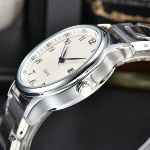 Men's Luxury Mechanical Watch with Leather Strap 8