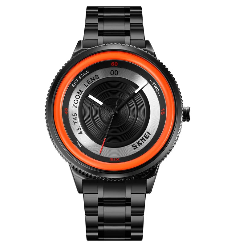 Men's Luxury Waterproof Quartz Watch with Wheel Design 6