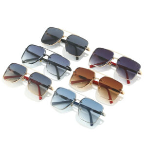 Men's Polarized UV400 Vintage Driving Sunglasses - Lightweight Metal Frame