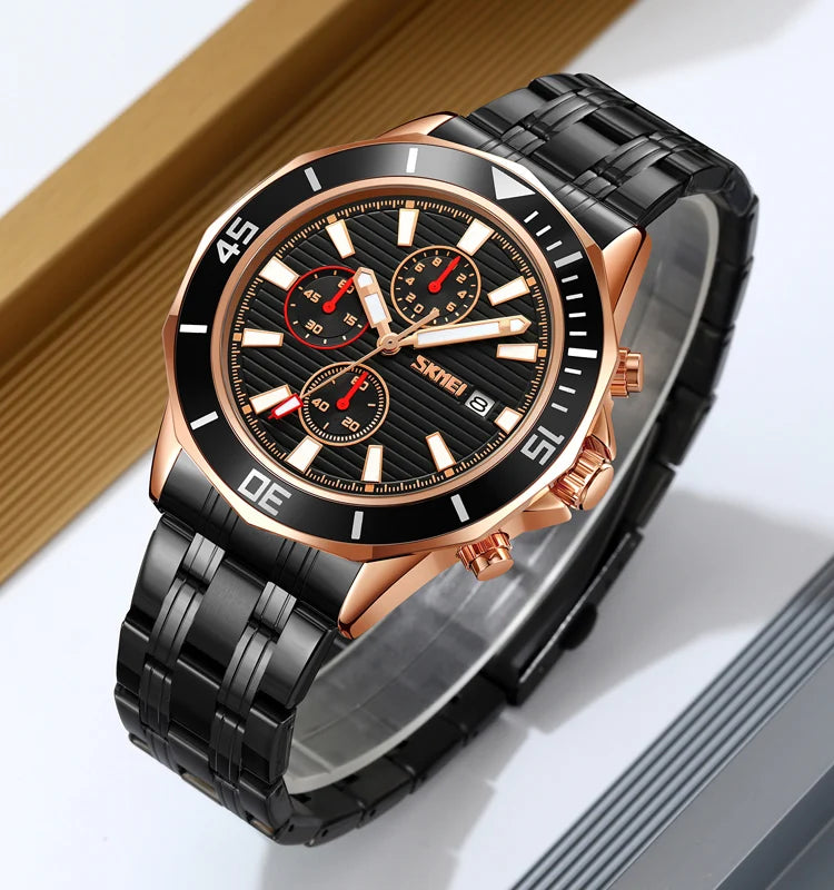 Men's Quartz Watch, Alloy Case, 3ATM Waterproof 1