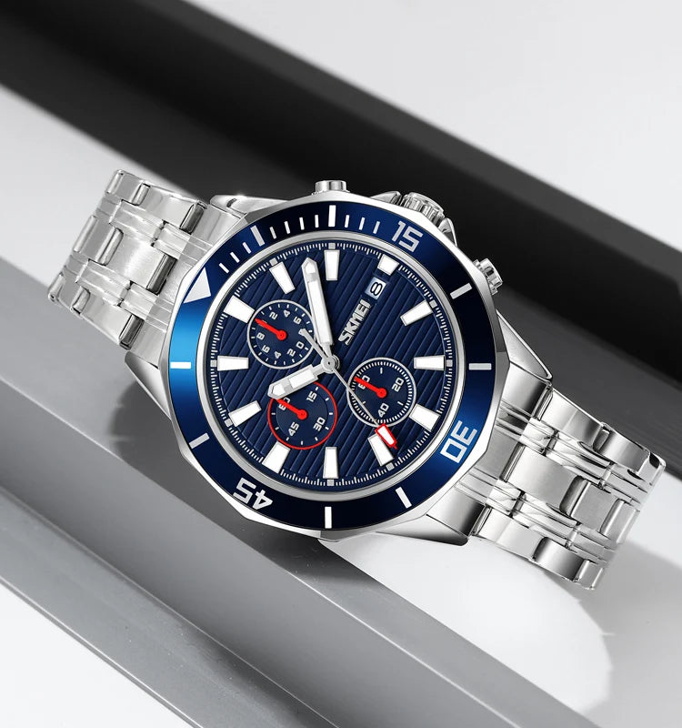 Men's Quartz Watch, Alloy Case, 3ATM Waterproof 2