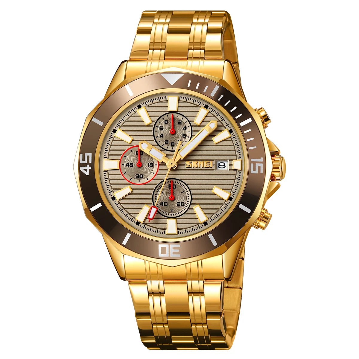 Men's Quartz Watch, Alloy Case, 3ATM Waterproof 6