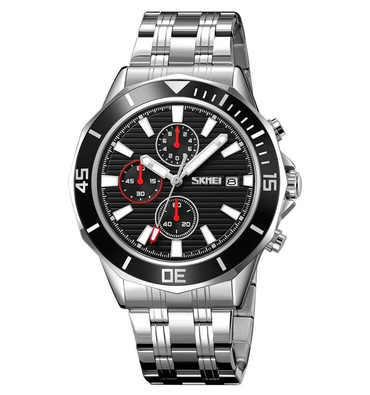 Men's Quartz Watch, Alloy Case, 3ATM Waterproof 7