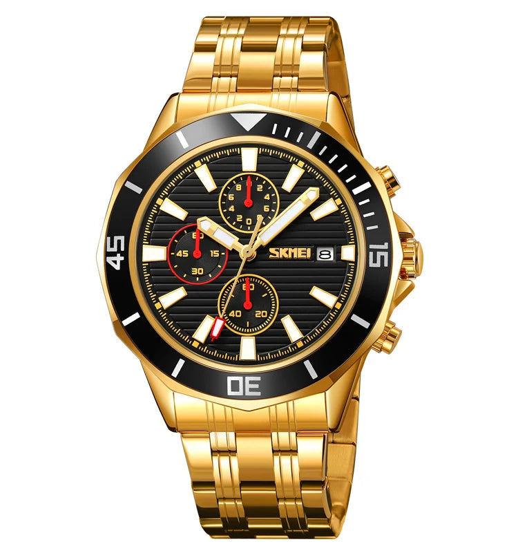 Men's Quartz Watch, Alloy Case, 3ATM Waterproof 8