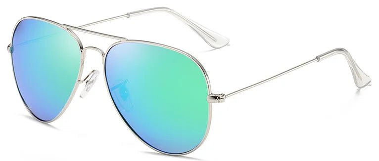 Men's Stainless Steel Pilot Sunglasses Polarized Aviation Style 4
