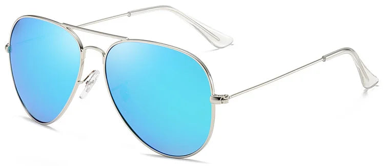 Men's Stainless Steel Pilot Sunglasses Polarized Aviation Style 5