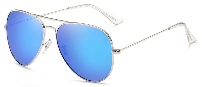 Men's Stainless Steel Pilot Sunglasses Polarized Aviation Style 6