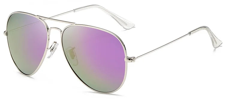 Men's Stainless Steel Pilot Sunglasses Polarized Aviation Style 8