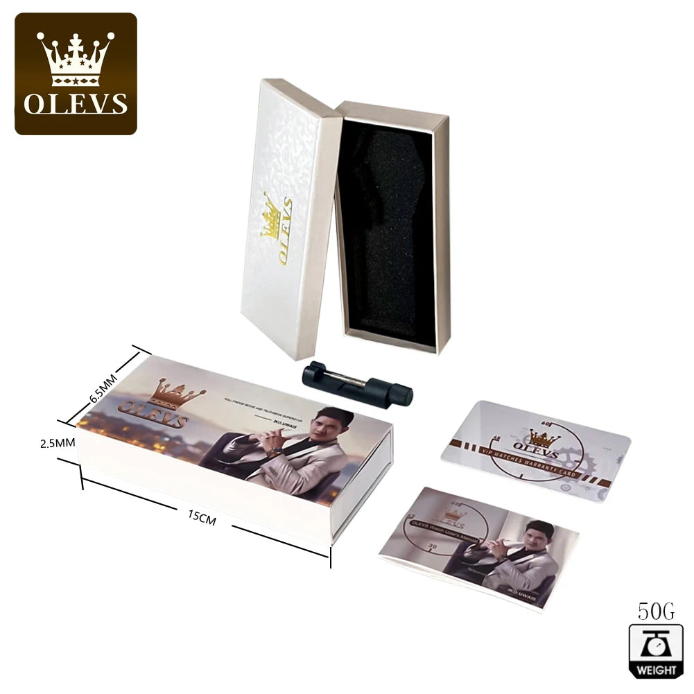 OELVS Men's Luxury Waterproof Quartz Sport Watch 14