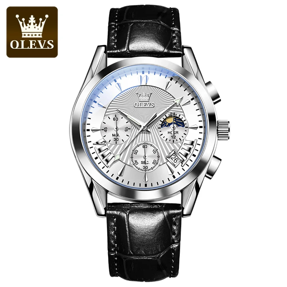 Olevs Men's Luxury Quartz Waterproof Business Watch 7