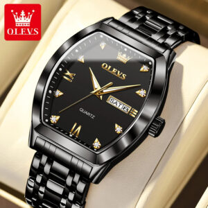 OLEVS Men's Waterproof Luxury Quartz Watch with Calendar