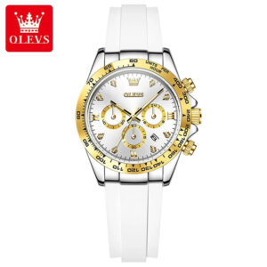 OLEVS Women's Quartz Chronograph Watch 38mm Waterproof 6