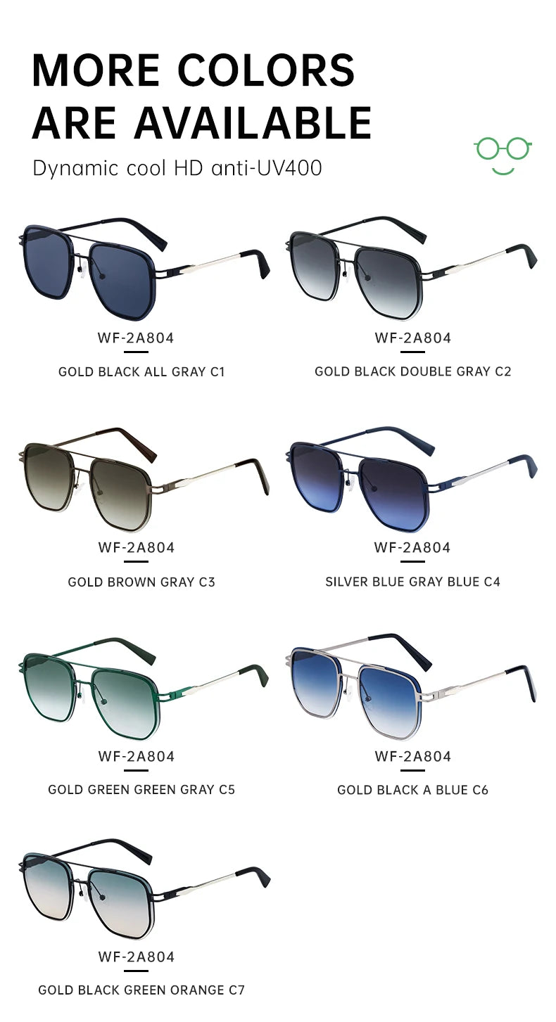 Partagas Men's Designer Metal Square Sunglasses UV400 4