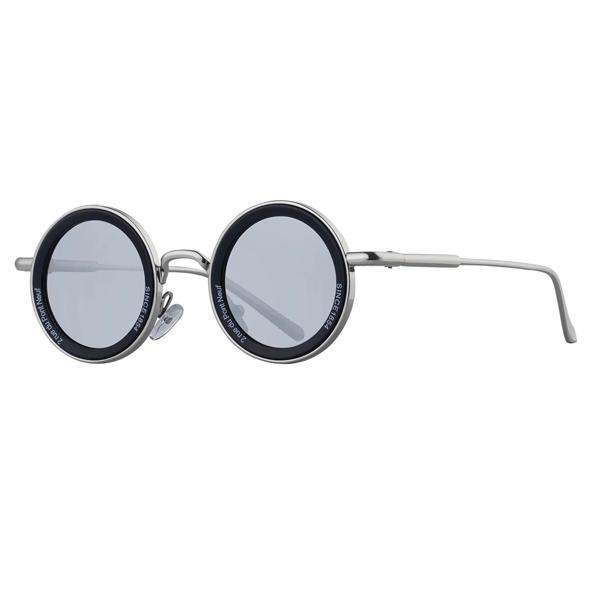 Partagas Unisex Punk Round Metal Sunglasses UV400 Protection 11