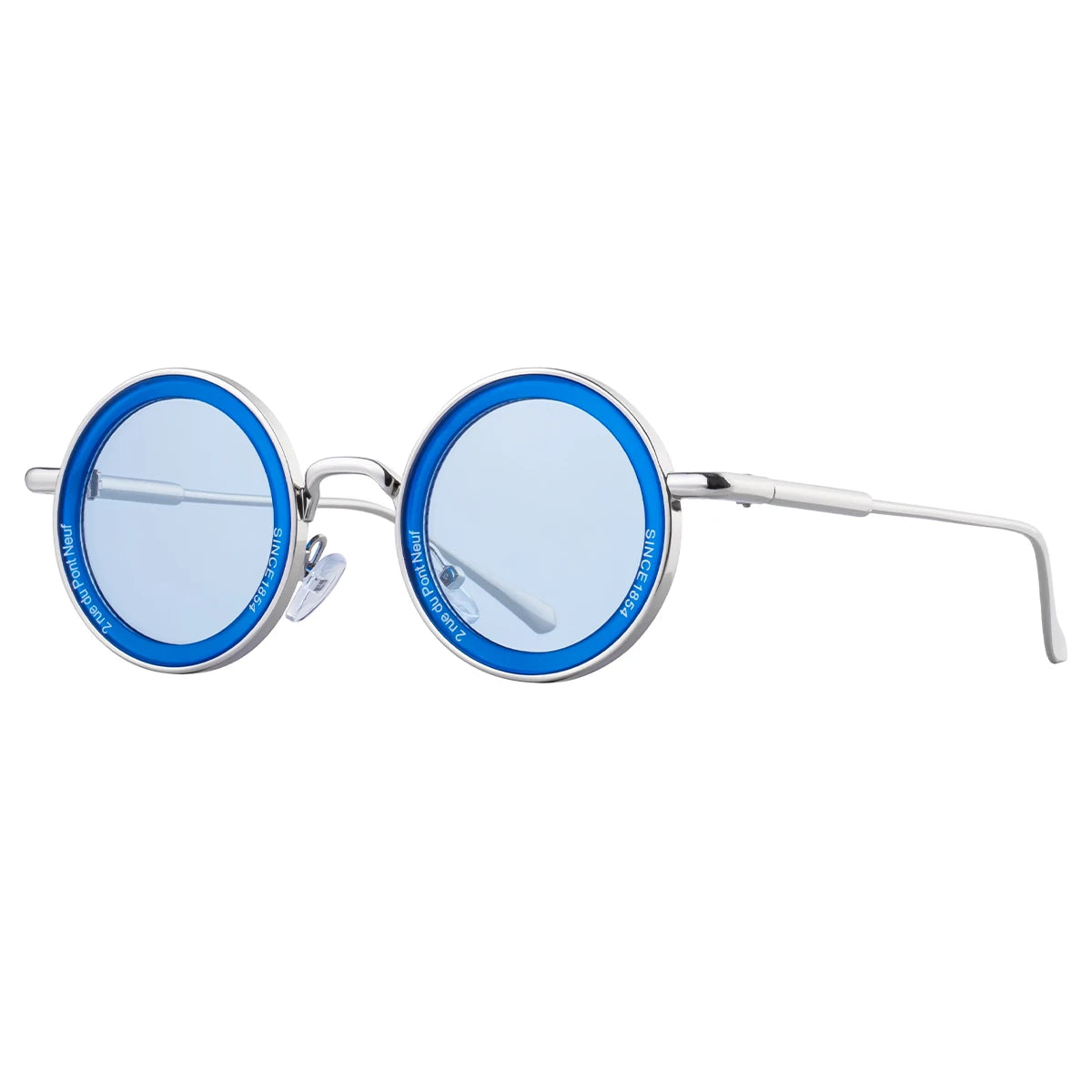 Partagas Unisex Punk Round Metal Sunglasses UV400 Protection 13