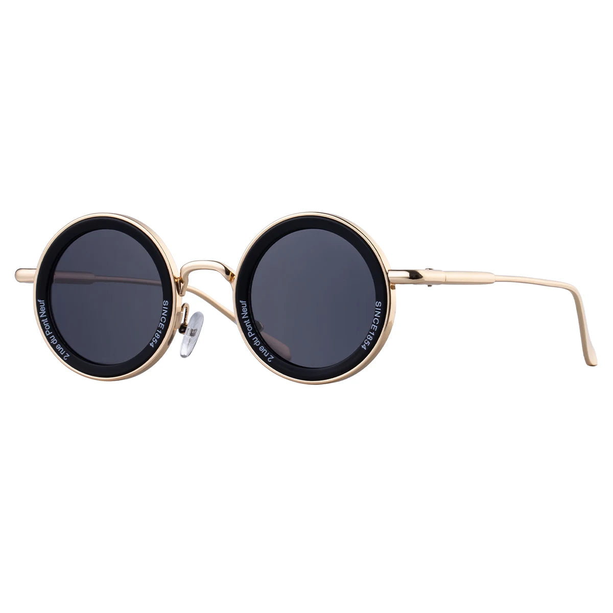 Partagas Unisex Punk Round Metal Sunglasses UV400 Protection 7