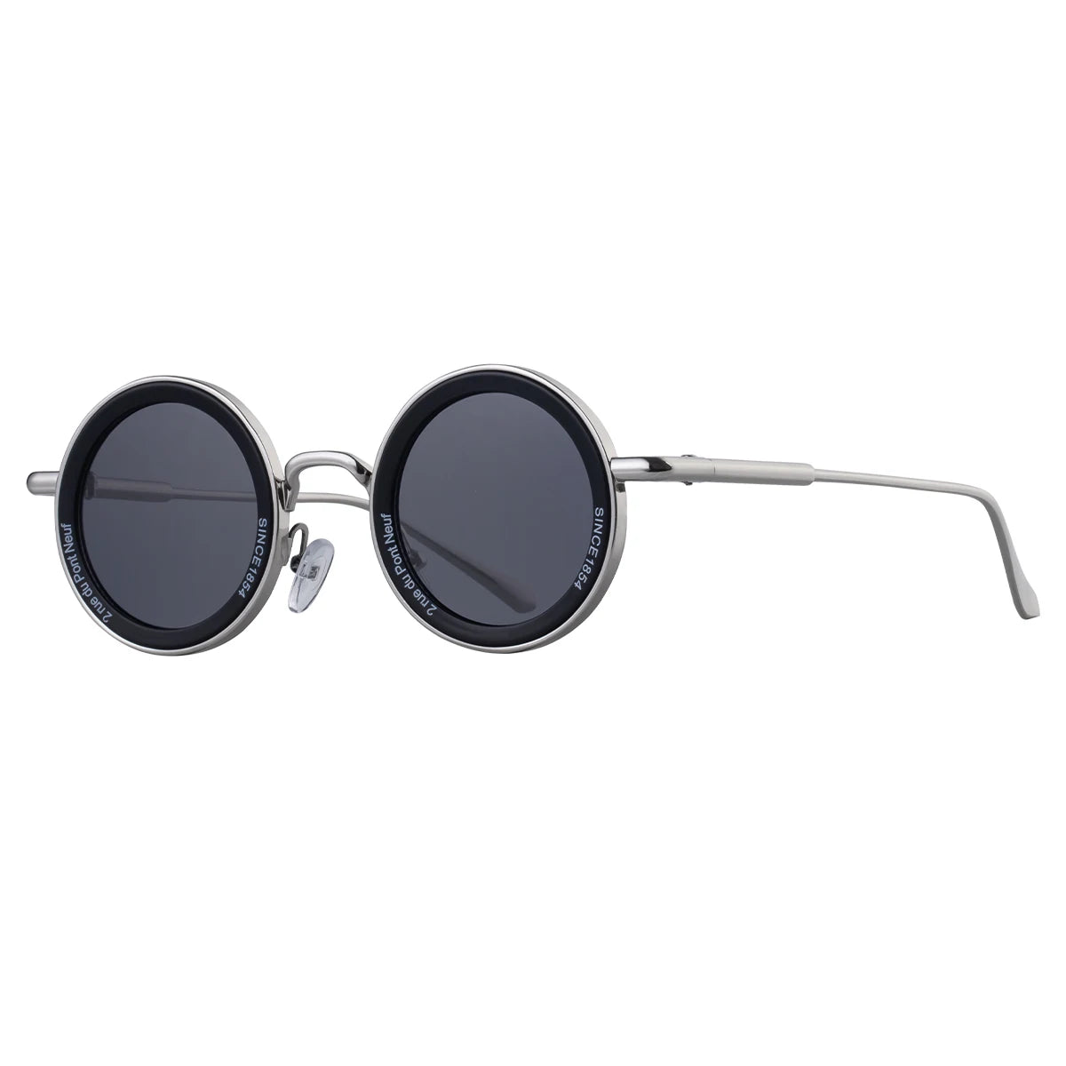 Partagas Unisex Punk Round Metal Sunglasses UV400 Protection 8