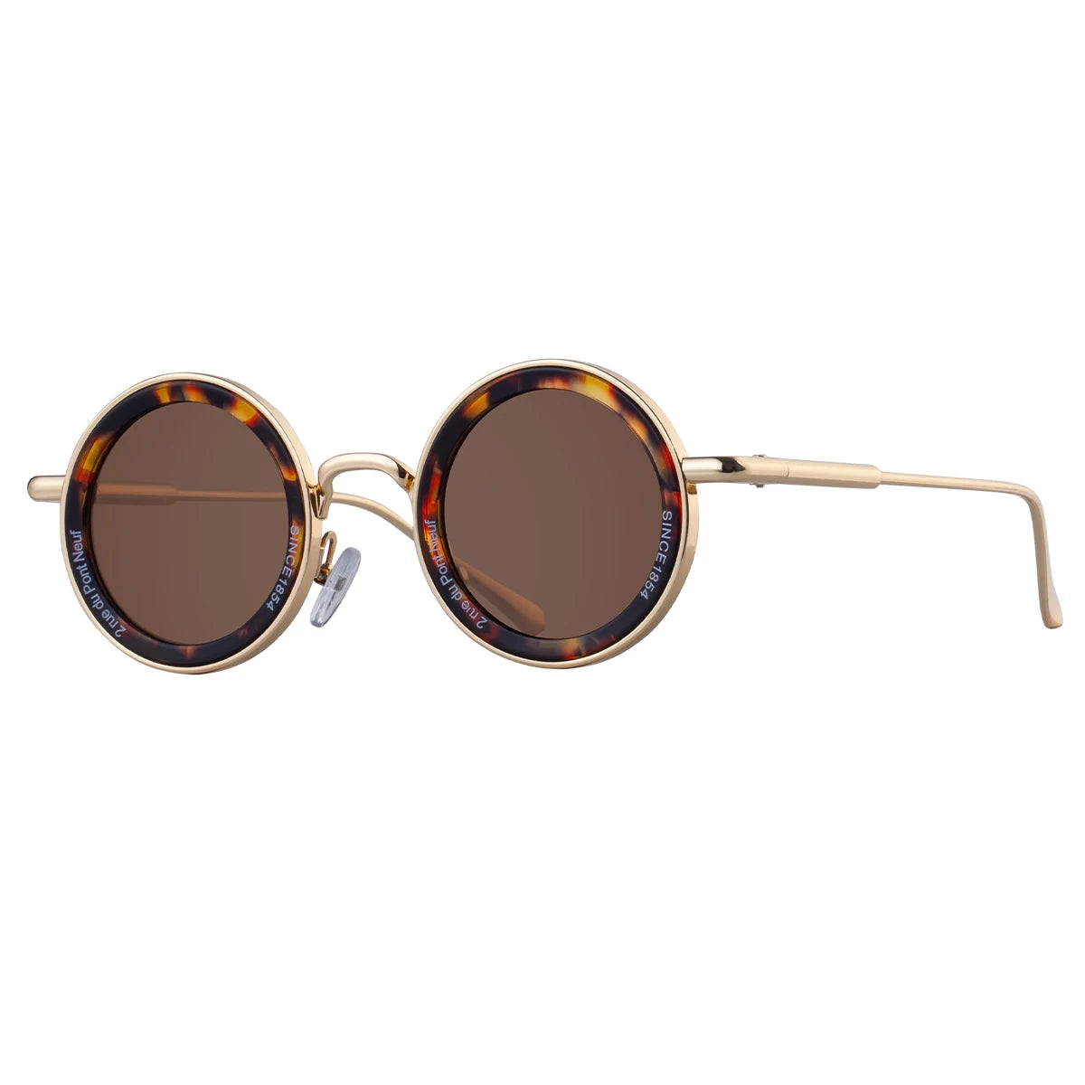 Partagas Unisex Punk Round Metal Sunglasses UV400 Protection 9