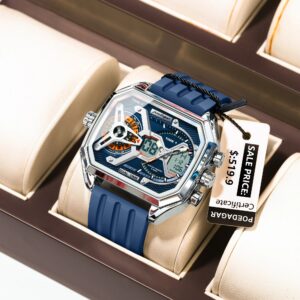 Poedagar E106 Silicone Chronograph Waterproof Watch