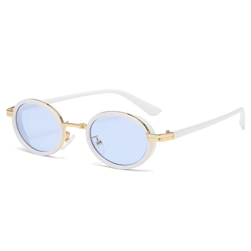 Retro Oval Metal Frame Sunglasses for Men & Women 10