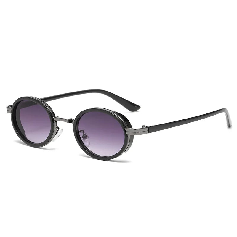 Retro Oval Metal Frame Sunglasses for Men & Women 9